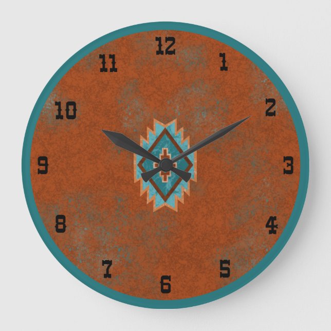 Grande Horloge Ronde Southwest Canyons Geometric Mesa Old West (Recto)