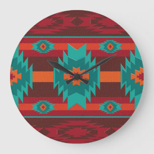 Grande Horloge Ronde southwestrn ethnic geometric pattern