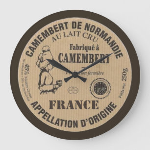 Grande Horloge Ronde Souvenir de France : Le camembert