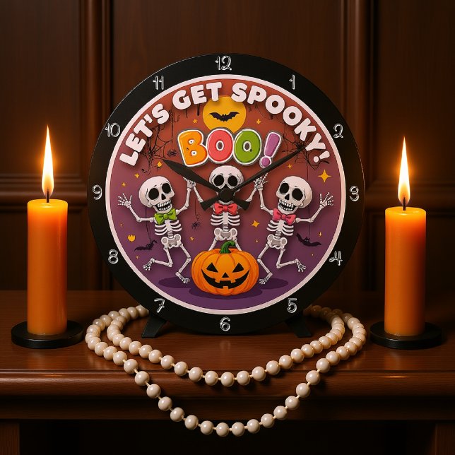 Grande Horloge Ronde Soyons Éffrayants (Créateur téléchargé)