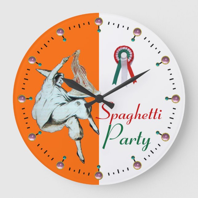 Grande Horloge Ronde SPAGHETTI PARTY CUISINE ITALIENNE, RESTAURANT, ora (Recto)