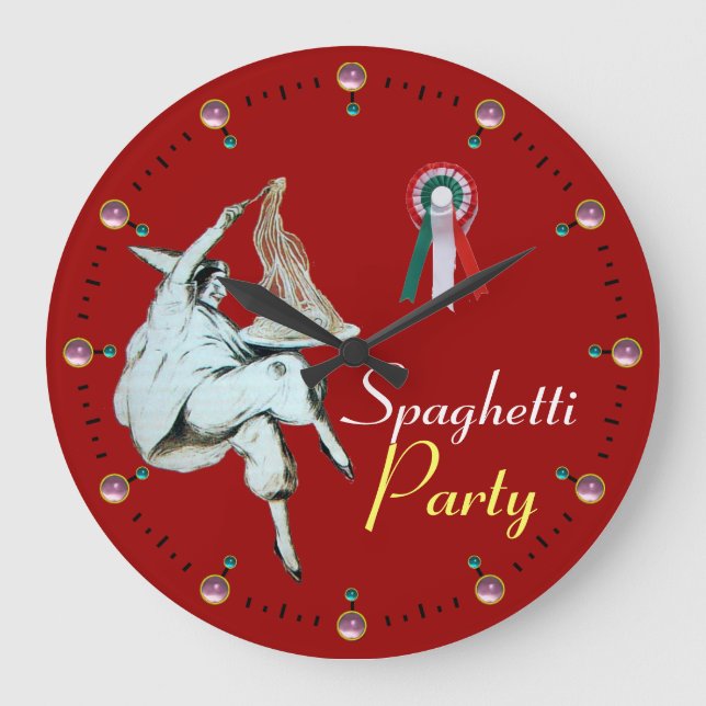 GRANDE HORLOGE RONDE SPAGHETTI PARTY ITALIAN KITCHEN, RESTAURANT (Recto)