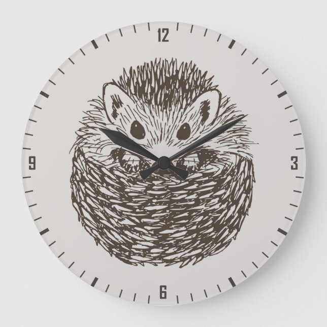 Grande Horloge Ronde Spikey Ball of Love - Sweet Hokey Pokey Hedgehog (Recto)