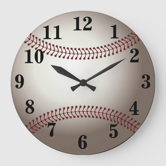 Grande Horloge Ronde Sports de baseball (Recto)