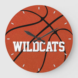 Grande Horloge Ronde Sports faits sur commande de nom ou de textes