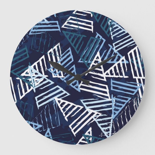 Grande Horloge Ronde Sporty Fun : Fond d'écran Creative Seamless. (Recto)