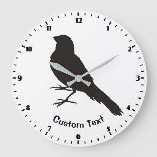 Grande Horloge Ronde Standing Canary Bird