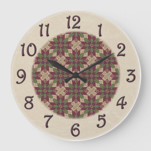 Grande Horloge Ronde Star de Quilted Green (Recto)