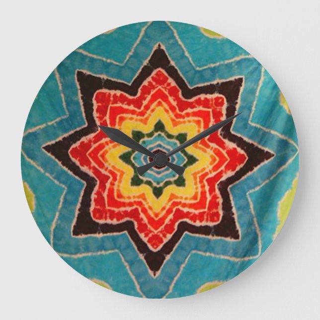 Grande Horloge Ronde Star Tie Dye (Recto)