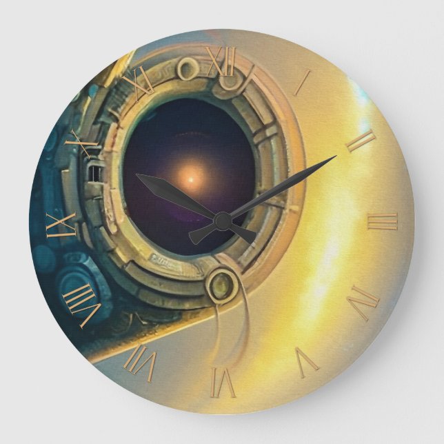 Grande Horloge Ronde Starger dans le ciel (Recto)