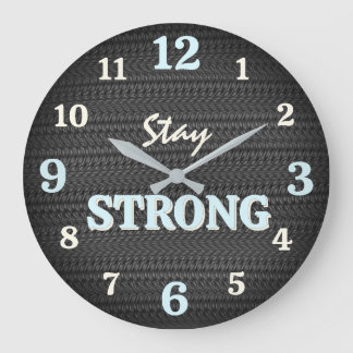 Grande Horloge Ronde Stay Strong Industrial Gym