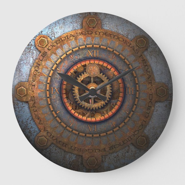 Grande Horloge Ronde Steampunk 15 (Recto)