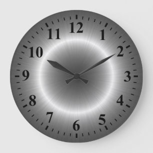 Grande Horloge Ronde Steel metal