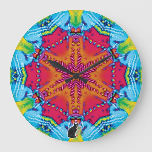 Grande Horloge Ronde Stitches Kaleidoscope (Recto)