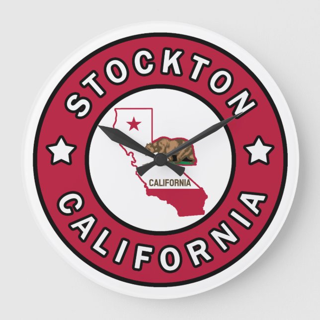Grande Horloge Ronde Stockton, Californie (Recto)