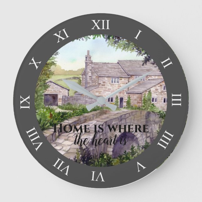 Grande Horloge Ronde Stone Bridge Watercolor (Recto)