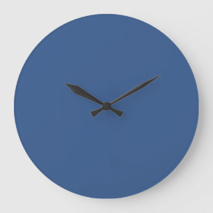 Grande Horloge Ronde Striking Mid-tone Bleu Solid Couleurs paires 2022 