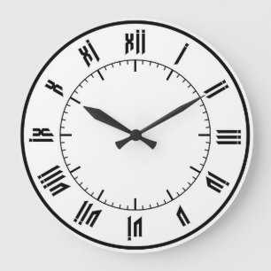 Grande Horloge Ronde studio 432 hz roman wall clock