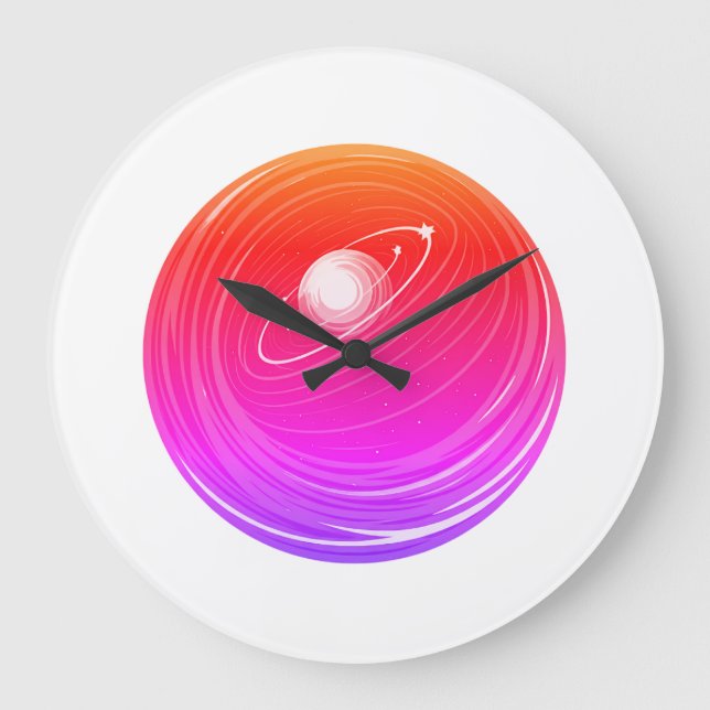 Grande Horloge Ronde Style de gravité (Recto)