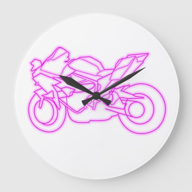 Grande Horloge Ronde Style Kawasaki H2R (Recto)