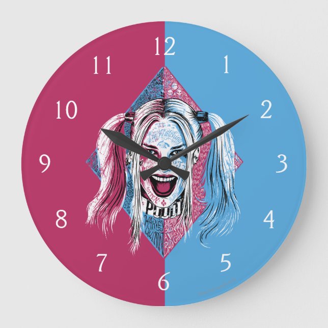Grande Horloge Ronde Suicide Squad | Harley Laugh (Recto)