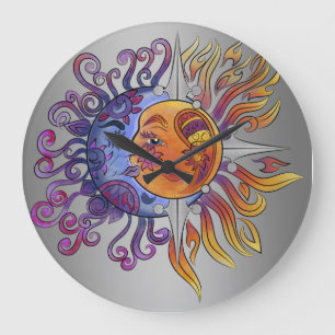Grande Horloge Ronde Sun and moon design