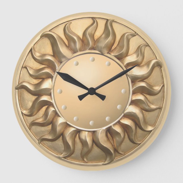 Grande Horloge Ronde Sunburst Wall (Recto)