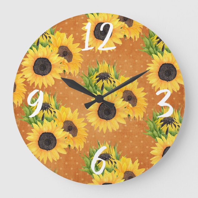 Grande Horloge Ronde Sunflower (Recto)