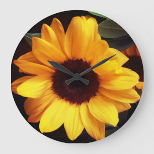 Grande Horloge Ronde Sunflower design