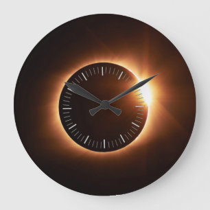 Grande Horloge Ronde sunlar eclipse wall clock