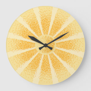 Grande Horloge Ronde Sunshine Wall Clock