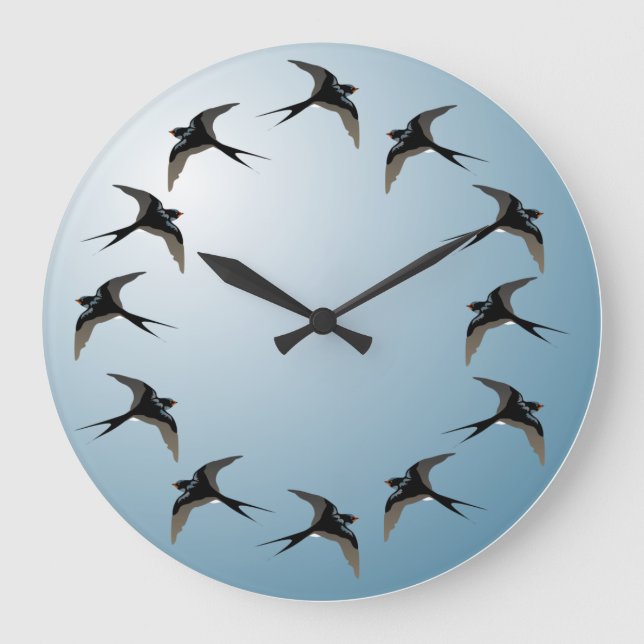 Grande Horloge Ronde Swallows (Recto)