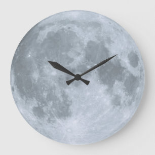 Grande Horloge Ronde Sweet Slumbers Nursery Blue Moon