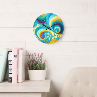 Grande Horloge Ronde Swirl