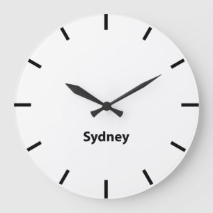 Grande Horloge Ronde Sydney City Time Zone Newsroom Wall