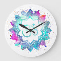 *~* Symbole Lotus OM AUM Fleur Aquarelle Mandala