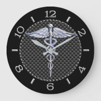 Symbole Médicale Caduceus Silver