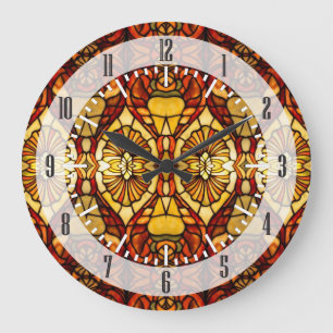 Grande Horloge Ronde Syméy Tiffany Lamp