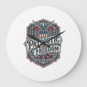 Grande Horloge Ronde T-shirt graphique vectoriel gospel country patriot