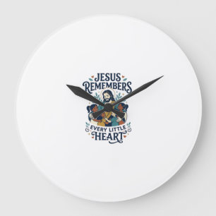 Grande Horloge Ronde T-Shirt Jésus Réconfort pour Fausses Couches Guéri