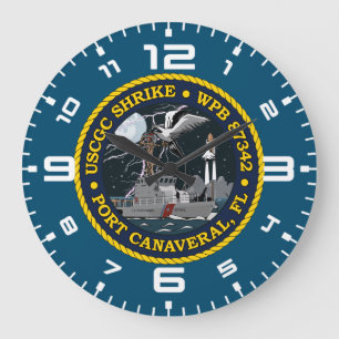 Grande Horloge Ronde T-shirt Shrike WPB 87342 de l'USCGC