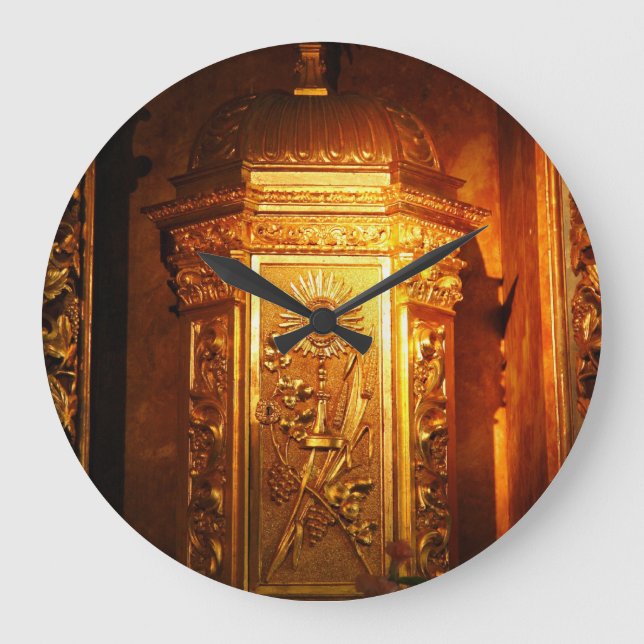 Grande Horloge Ronde Tabernacle catholique (Recto)