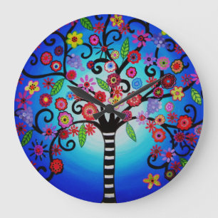 Grande Horloge Ronde Tableau Bat mitzvah de l'Arbre de Vie Bar