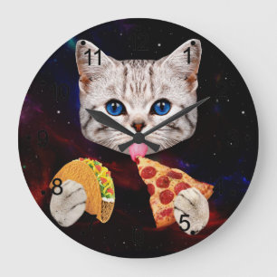 Grande Horloge Ronde Taco, Cat and pizza