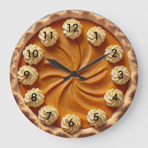 Grande Horloge Ronde Tarte citrouille ou tarte à la pomme de terre sucr