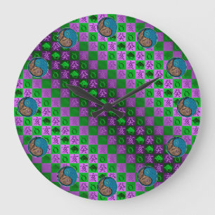 Grande Horloge Ronde Taureau & Sanglier d'eau