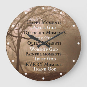 Grande Horloge Ronde Taux de Praise God