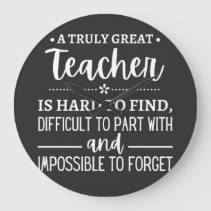 Grande Horloge Ronde Teacher