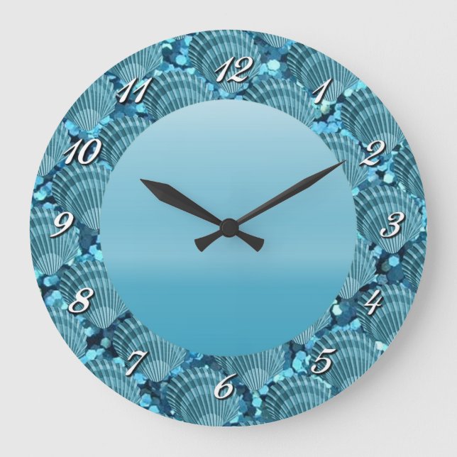 Grande Horloge Ronde Teal Sparkle (Recto)