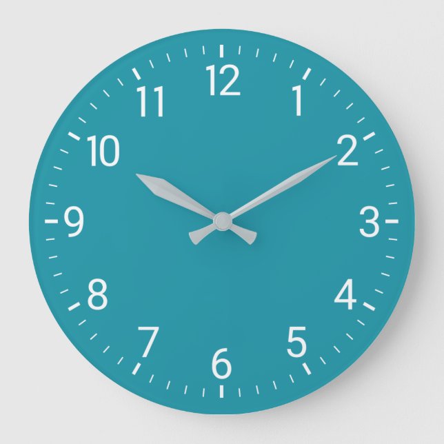 Grande Horloge Ronde Teal Wall (Recto)